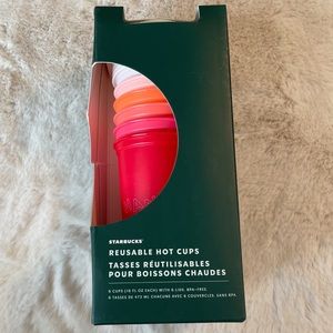 NWB STARBUCKS reusable winter cups